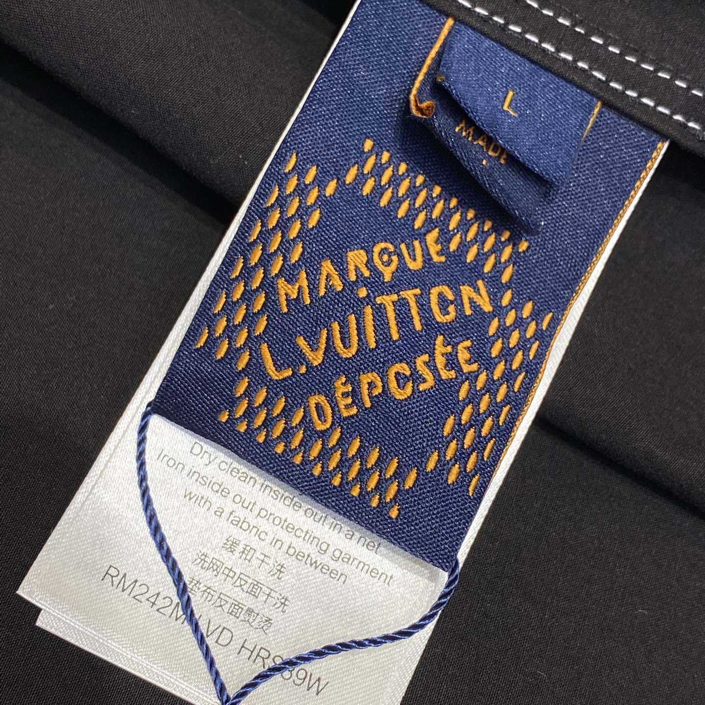 Louis Vuitton Embroidered Short-Sleeved Cotton Shirt   1AFWTV - FashionPlug