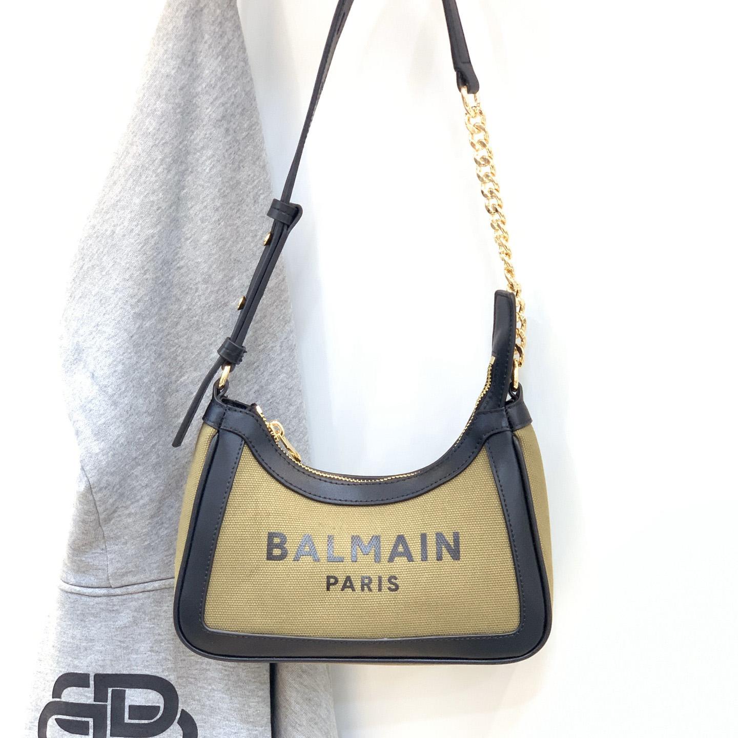 Balmain Small logo-print Shoulder Bag (23.5-16-7Cm) - FashionPlug