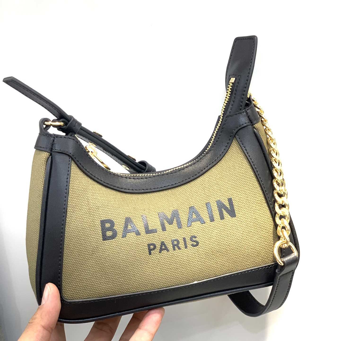 Balmain Small logo-print Shoulder Bag (23.5-16-7Cm) - FashionPlug