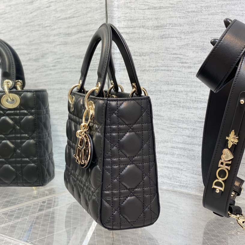 Dior Lady Dior Bag    20cm - FashionPlug