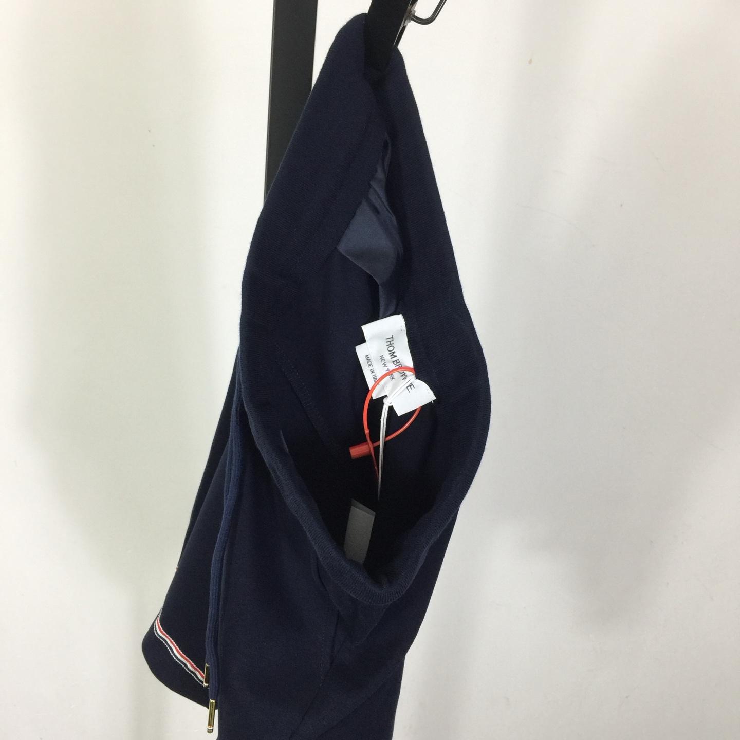 Thom Browne Cotton Mid Thigh Shorts - FashionPlug