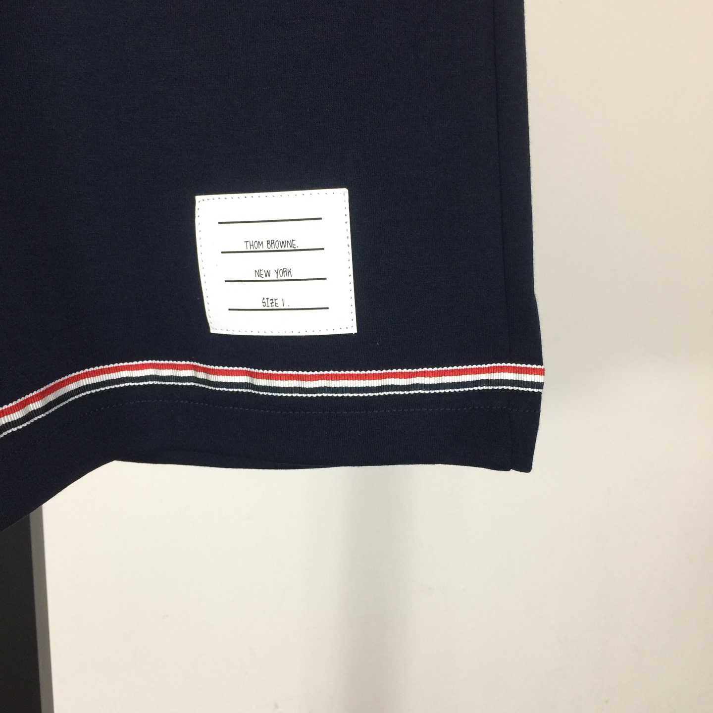 Thom Browne Cotton Mid Thigh Shorts - FashionPlug