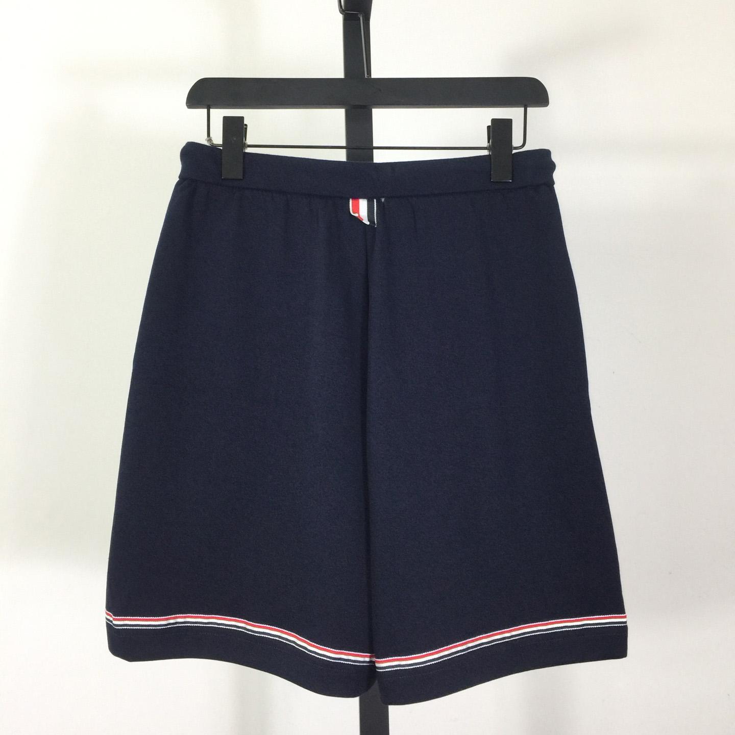 Thom Browne Cotton Mid Thigh Shorts - FashionPlug