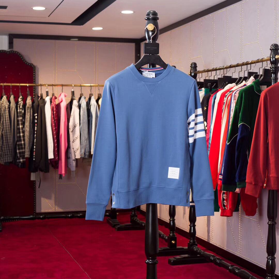 Thom Browne Stripe Sleeve Sweatshirt    TB22 - FashionPlug