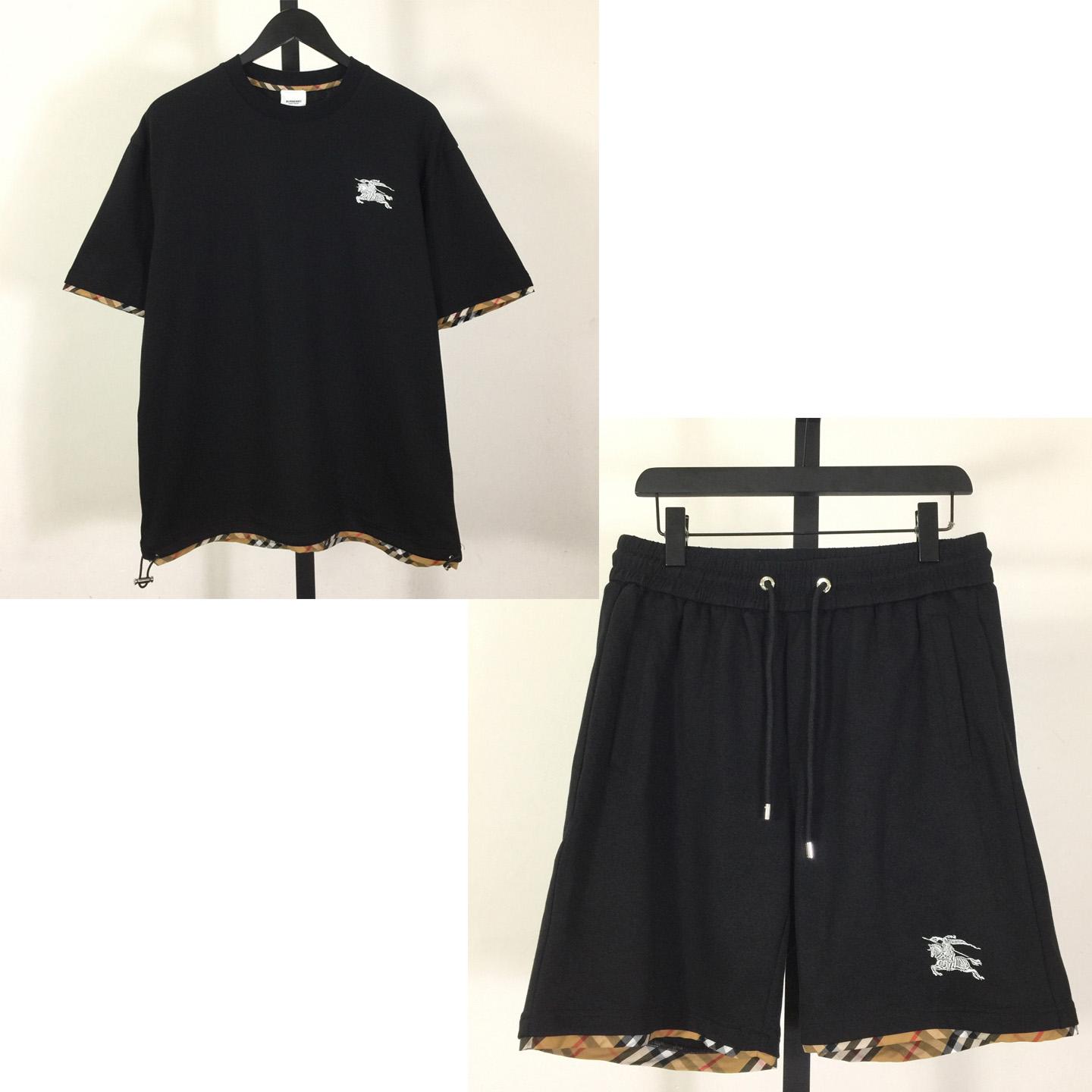 Burberry Cotton Tee And Short - FashionPlug