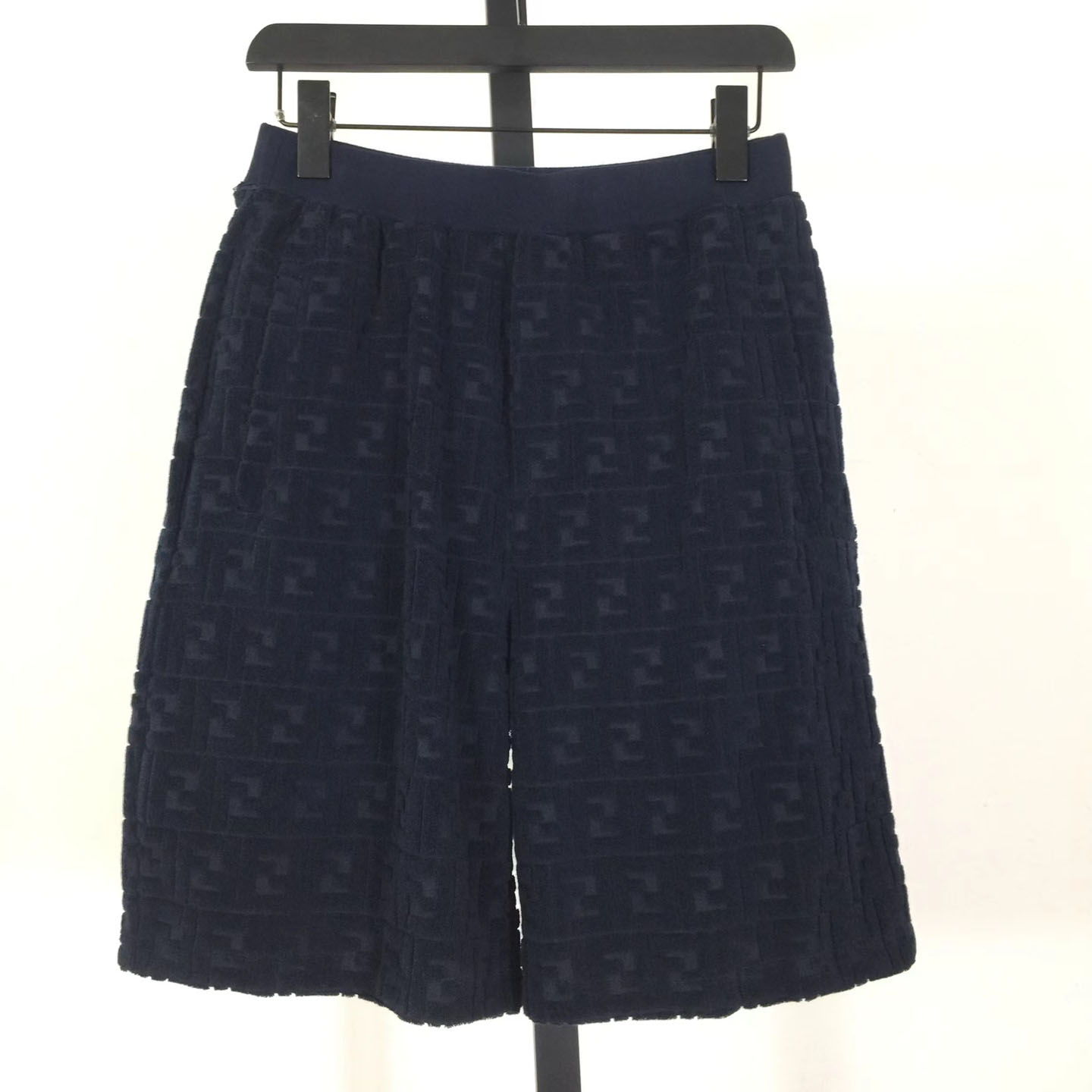 Fendi Blue FF Terry Shorts - FashionPlug