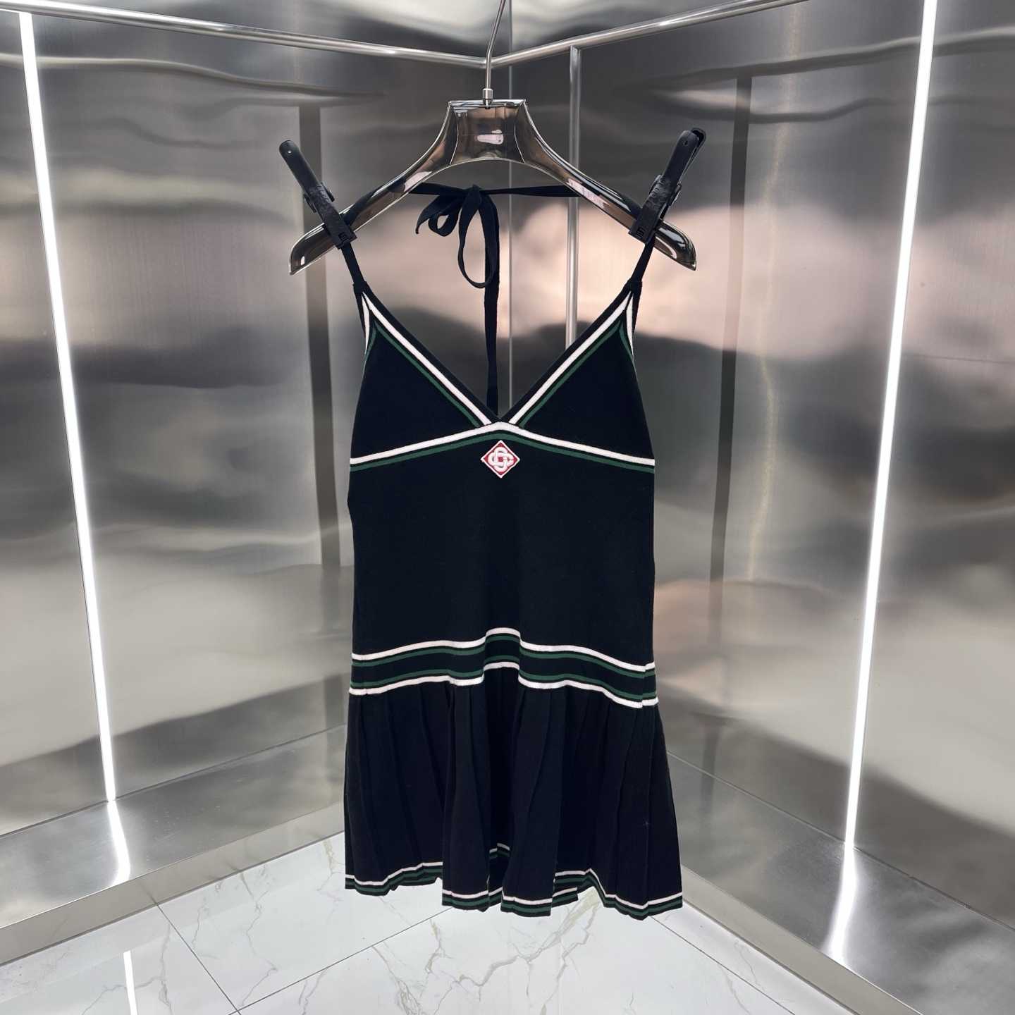 Casablanca Pleated Knit Day Dress - FashionPlug