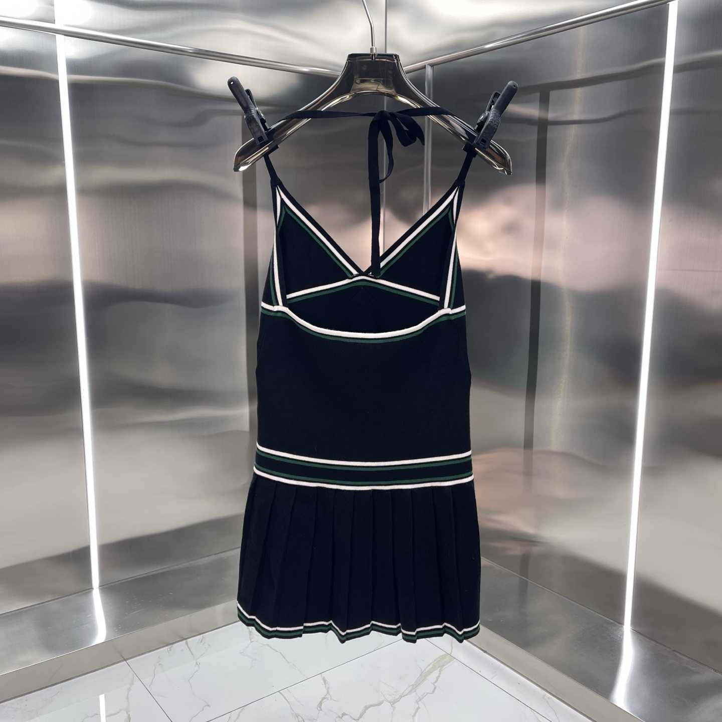 Casablanca Pleated Knit Day Dress - FashionPlug