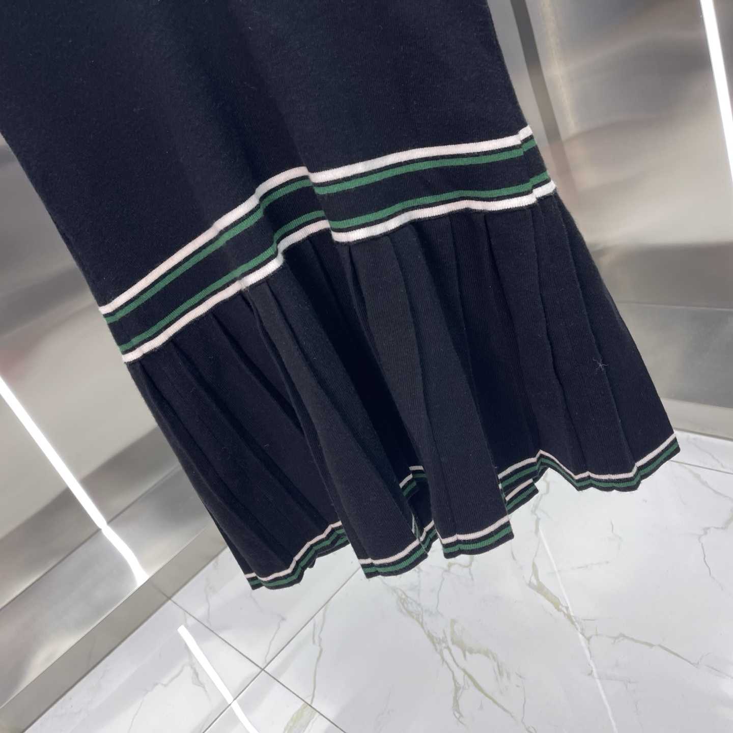 Casablanca Pleated Knit Day Dress - FashionPlug