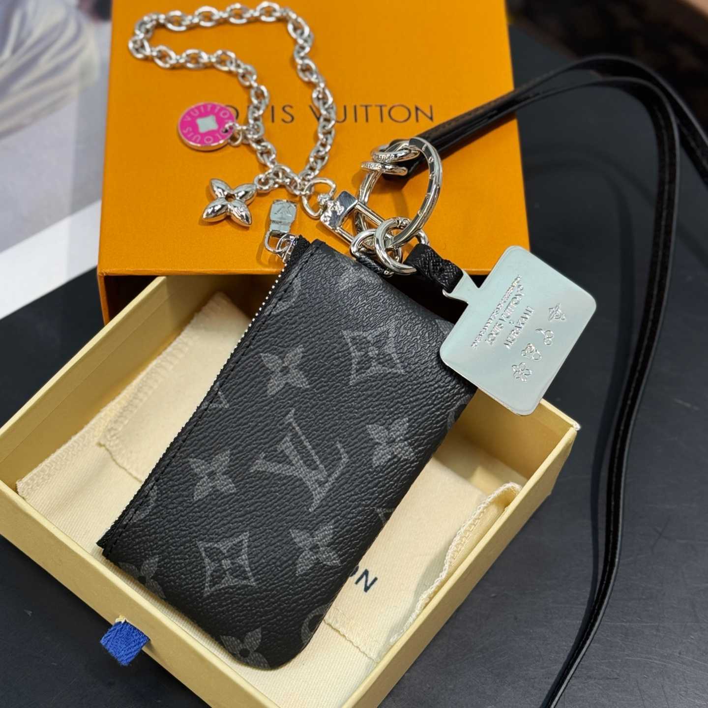 Louis Vuitton Monogram Phone Holder   - FashionPlug