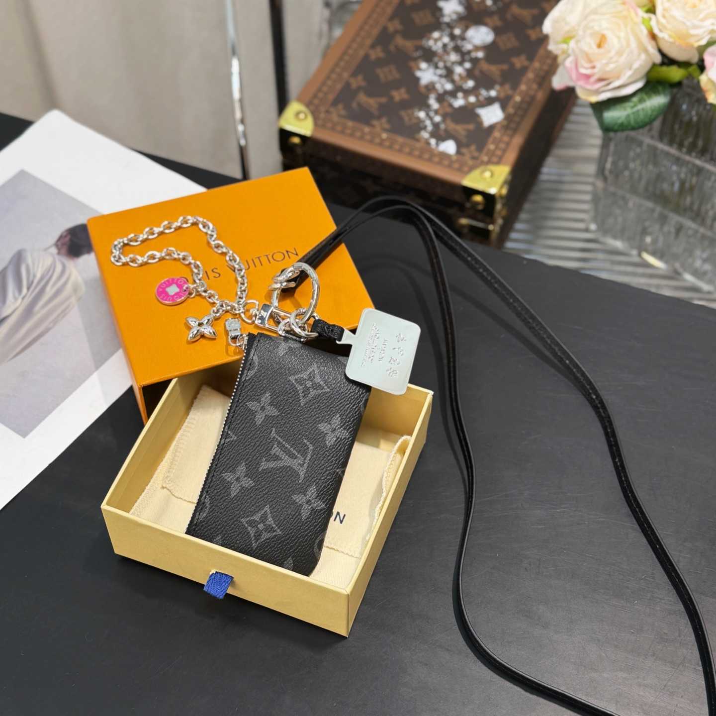 Louis Vuitton Monogram Phone Holder   - FashionPlug