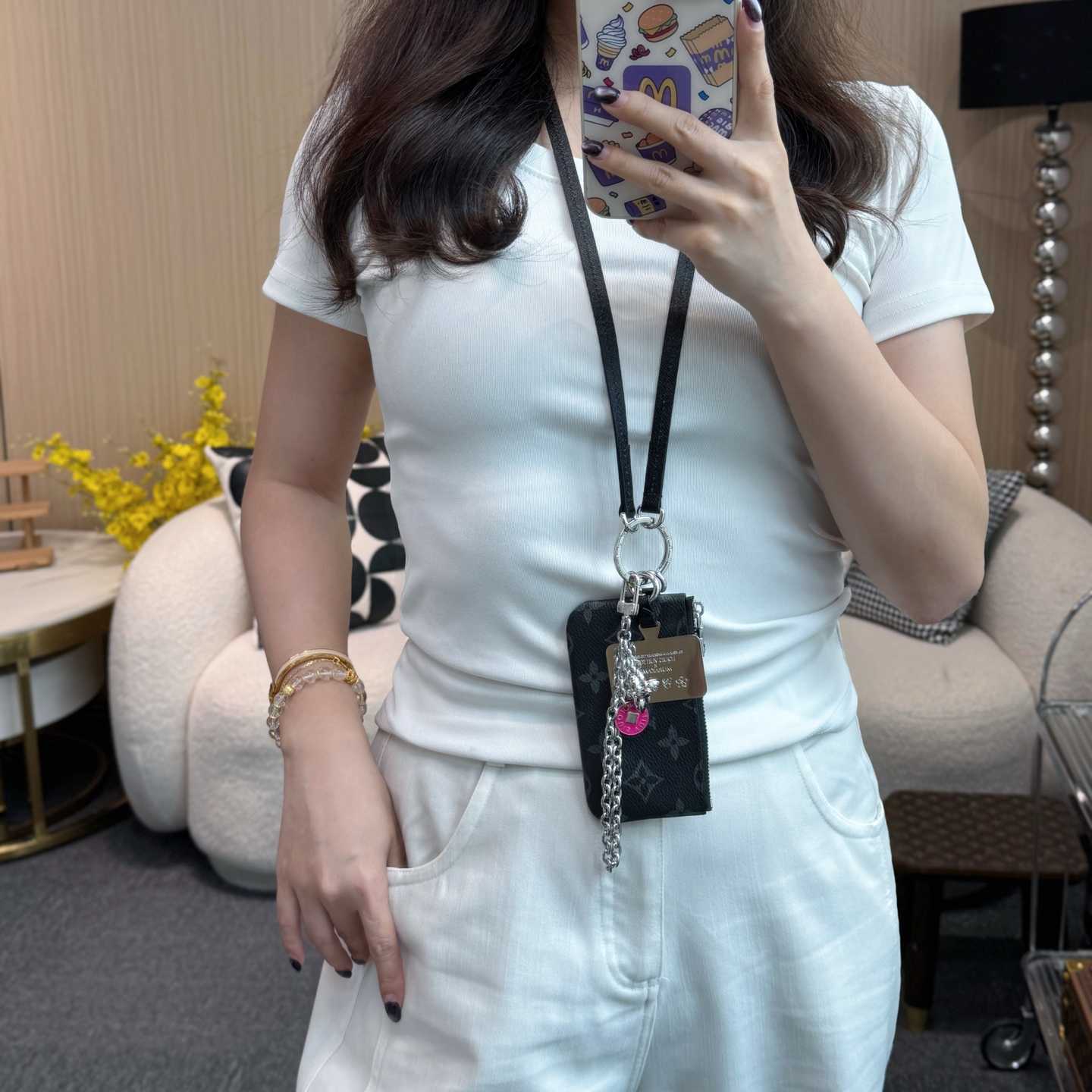 Louis Vuitton Monogram Phone Holder   - FashionPlug