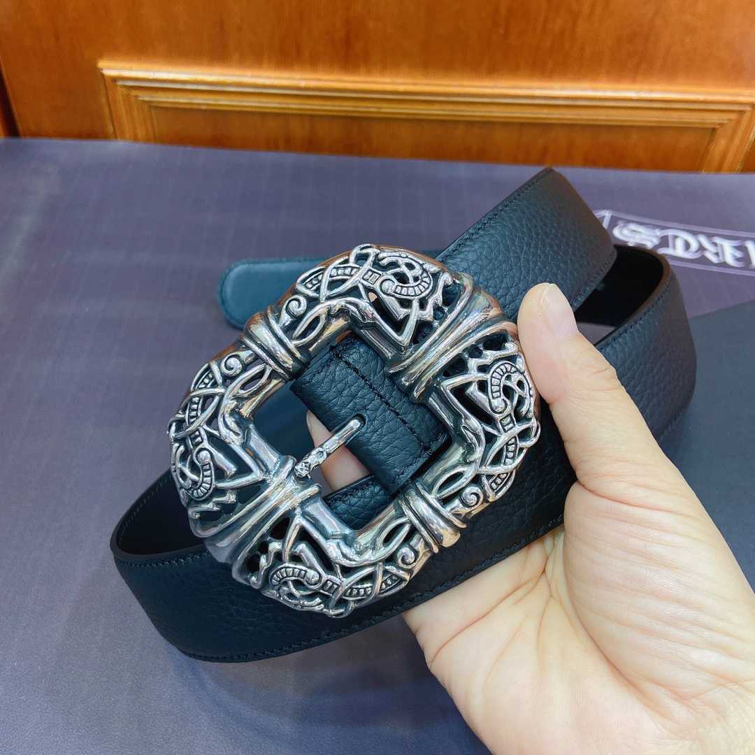 Chrome Hearts Leather Belt   - FashionPlug