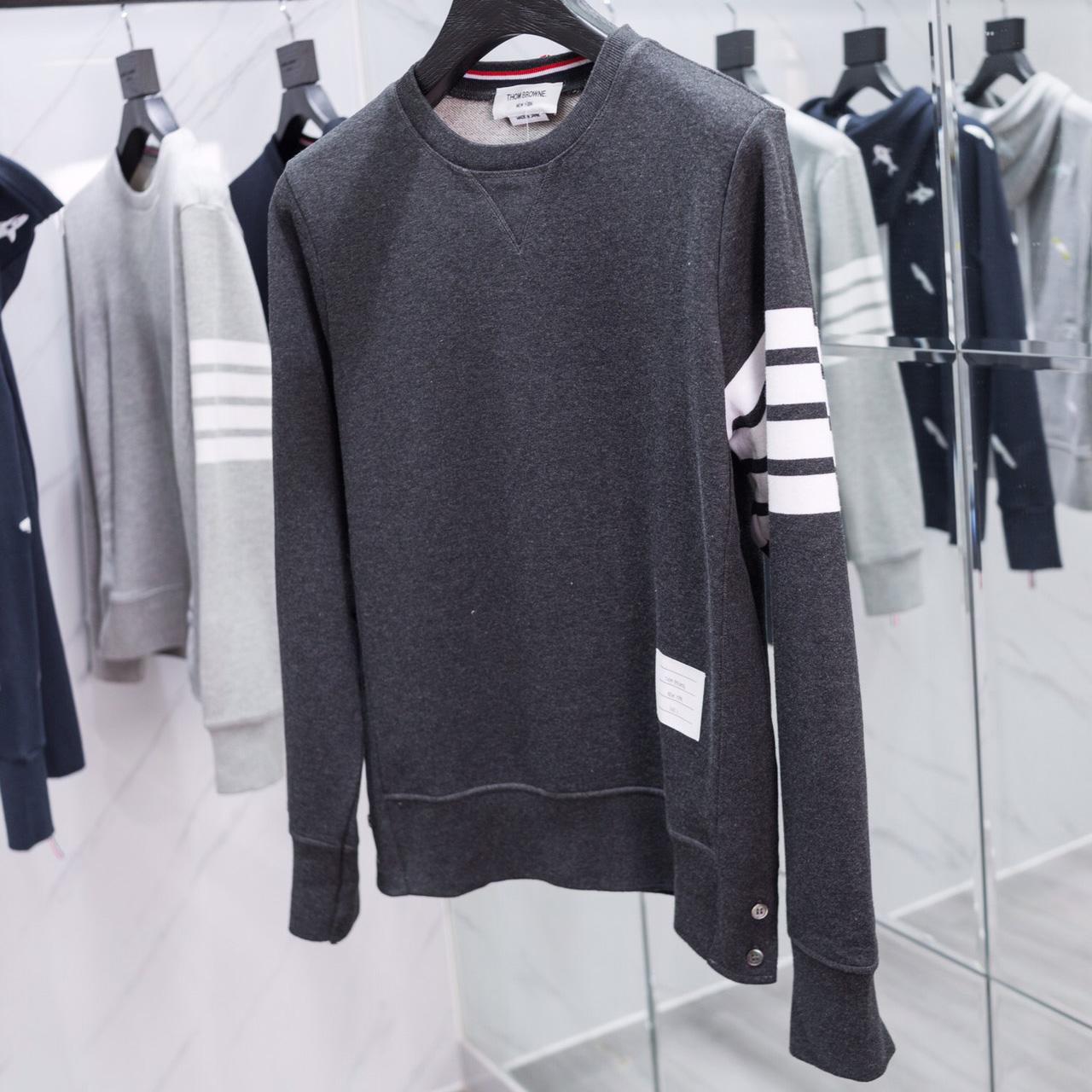 Thom Browne Stripe Sleeve Sweatshirt    TB22 - FashionPlug
