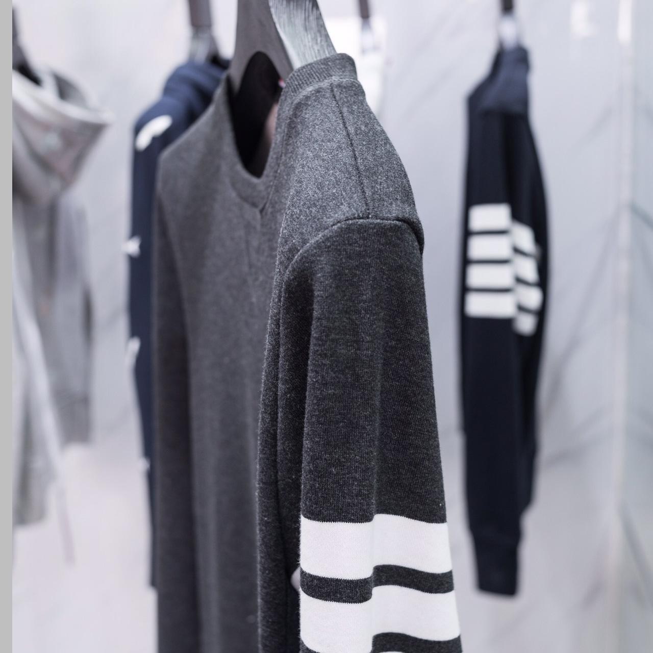 Thom Browne Stripe Sleeve Sweatshirt    TB22 - FashionPlug