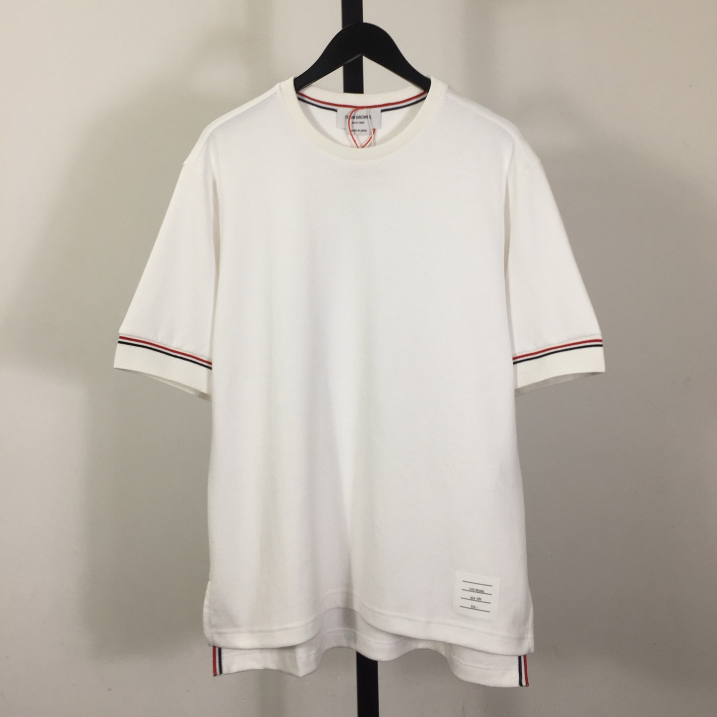 Thom Browne Cotton Rugby Short Sleeve Tee - FashionPlug