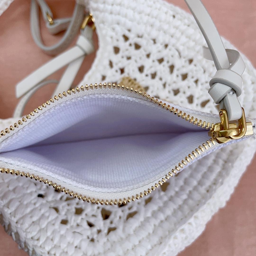 Miu Miu Wander Crochet-knit Shoulder Bag - FashionPlug