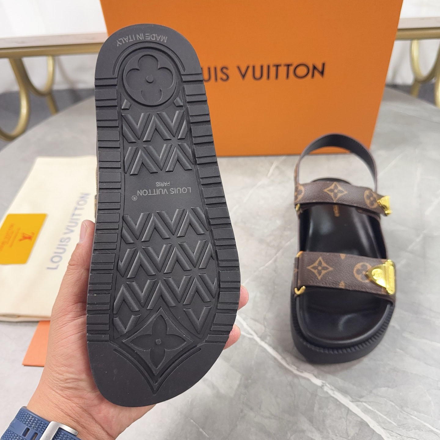 Louis Vuitton LV Sunset Comfort Sandal  1AHNWM - FashionPlug