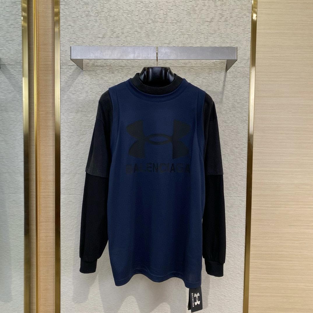 Balenciaga x Under Armour Layered T-Shirt - FashionPlug