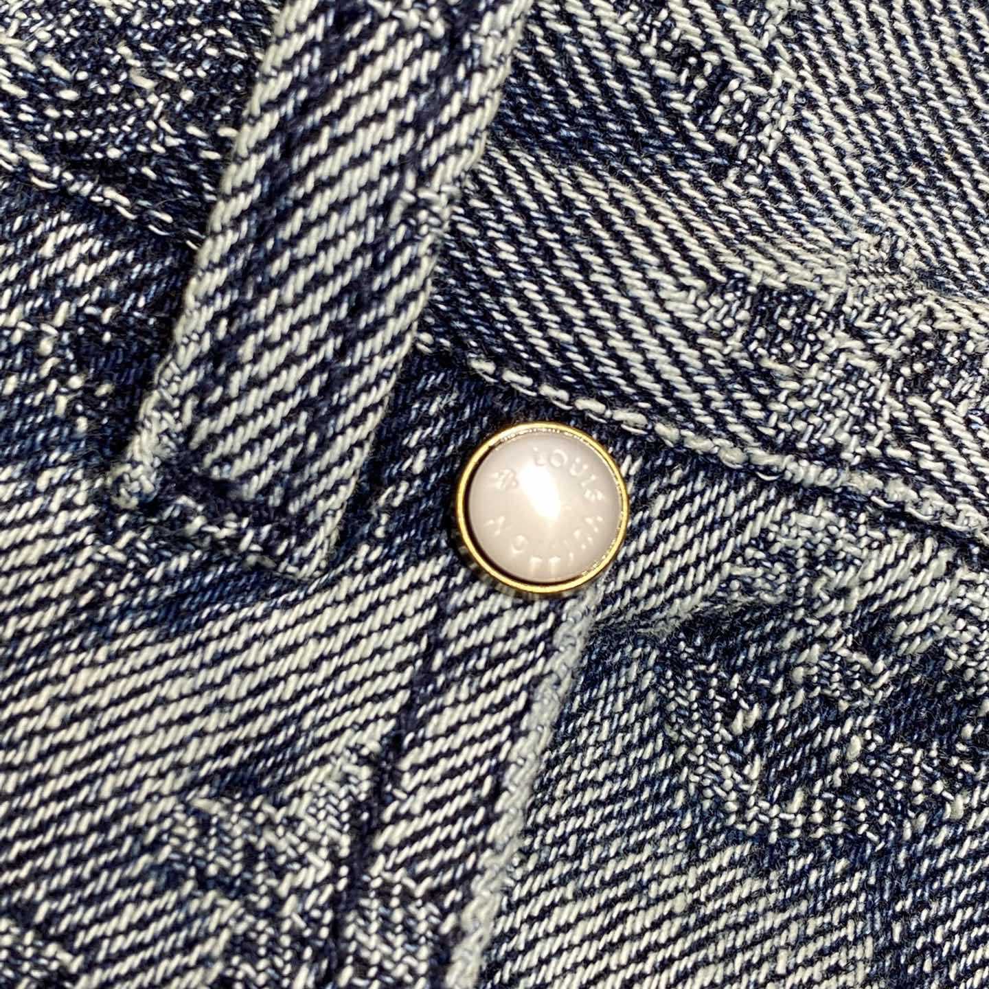 Louis Vuitton Damier Denim Shorts  - FashionPlug