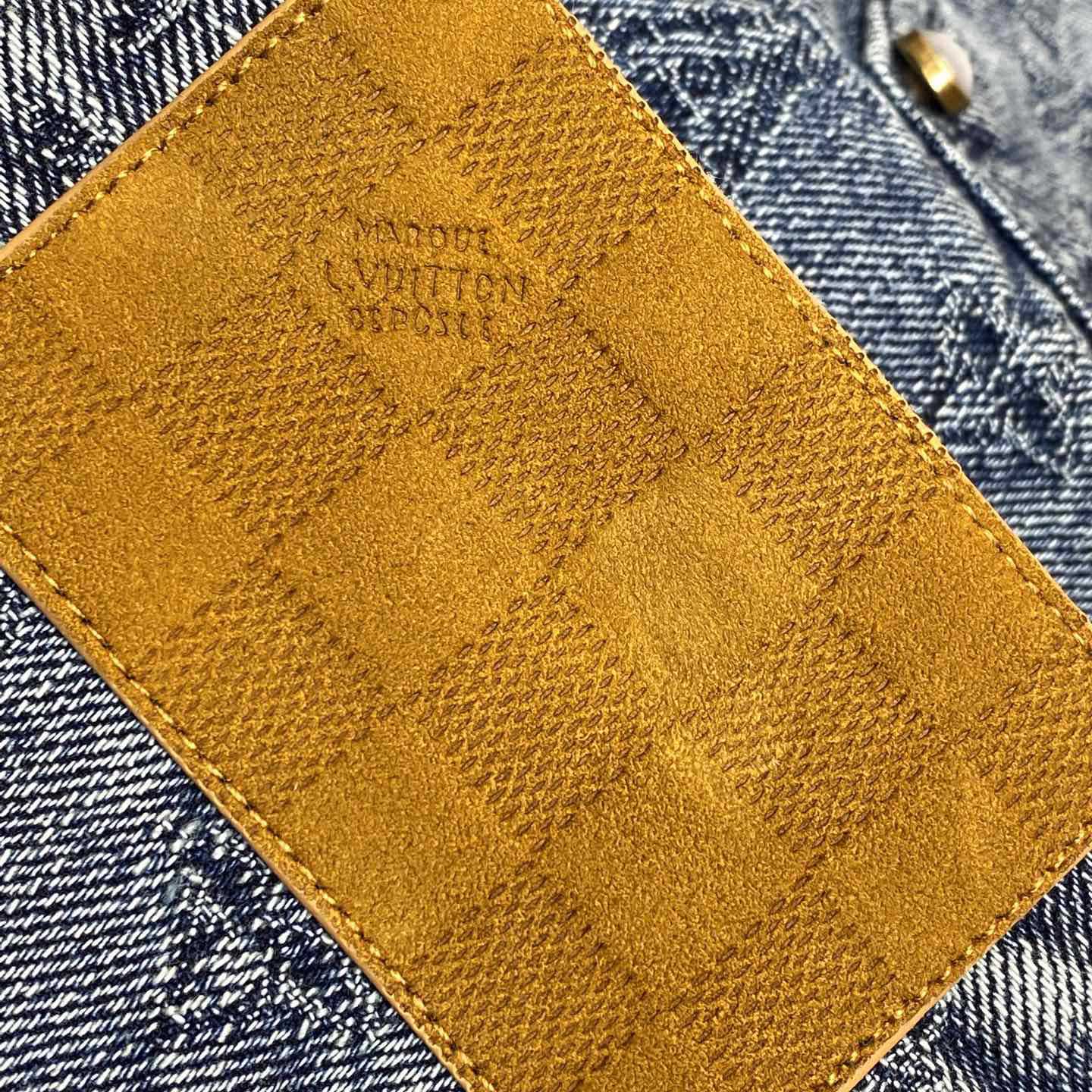 Louis Vuitton Damier Denim Shorts  - FashionPlug