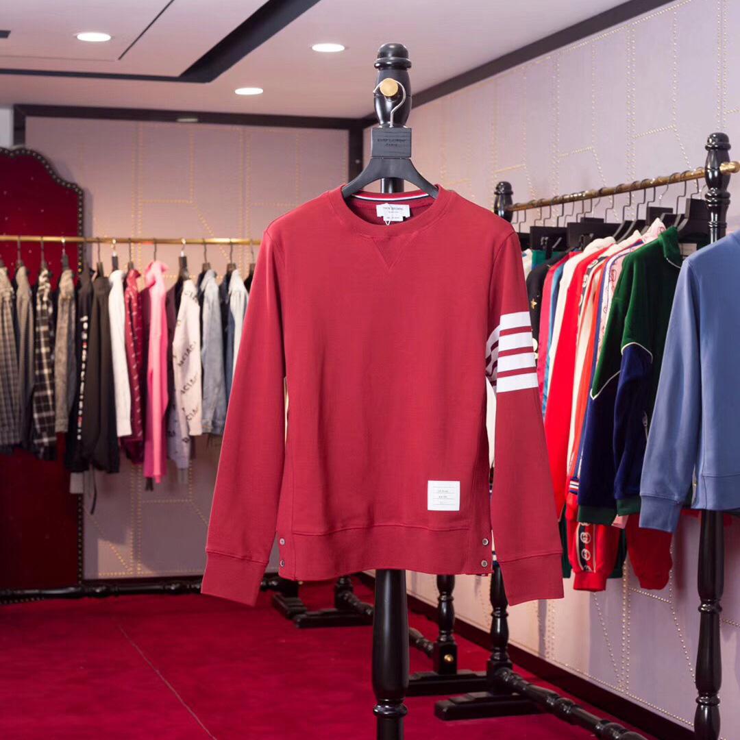 Thom Browne Stripe Sleeve Sweatshirt    TB22 - FashionPlug