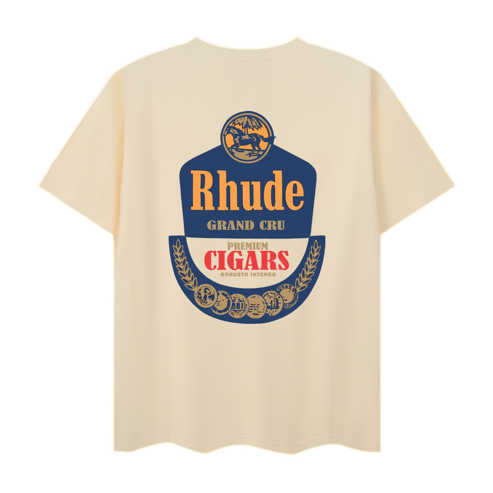 Rhude Grand Cru Tee 'Vintage White'  - FashionPlug