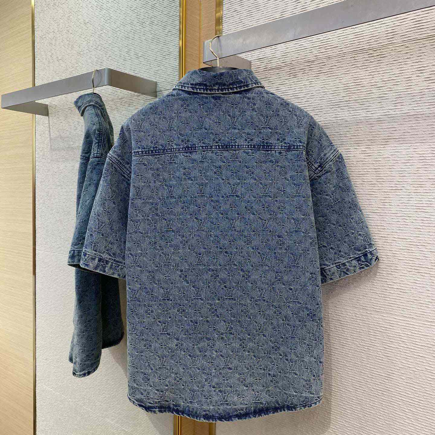Louis Vuitton Monogram Denim Shirt - FashionPlug