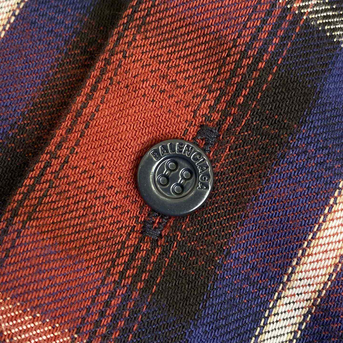 Balenciaga Check-print Lined Shirt - FashionPlug