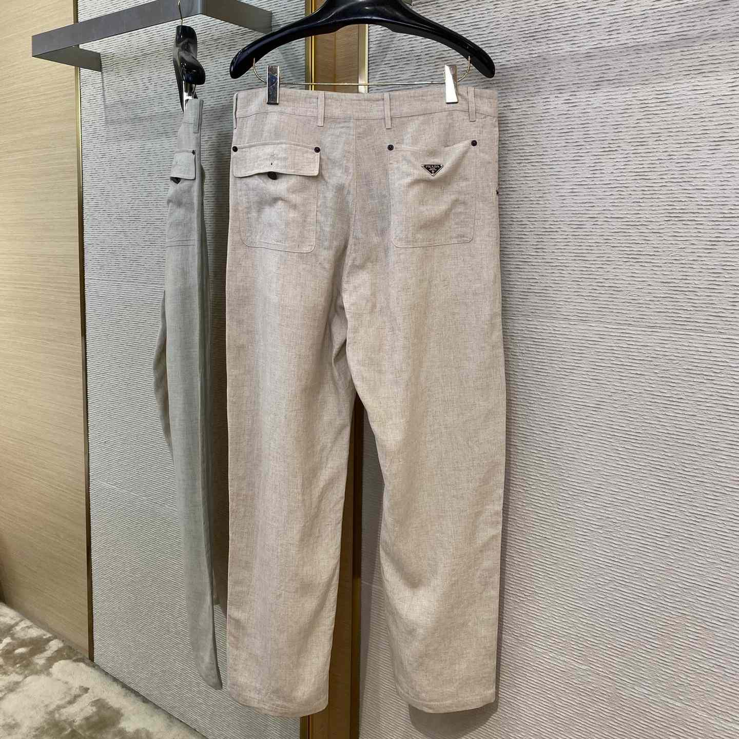 Prada Men's Linen Pants - FashionPlug