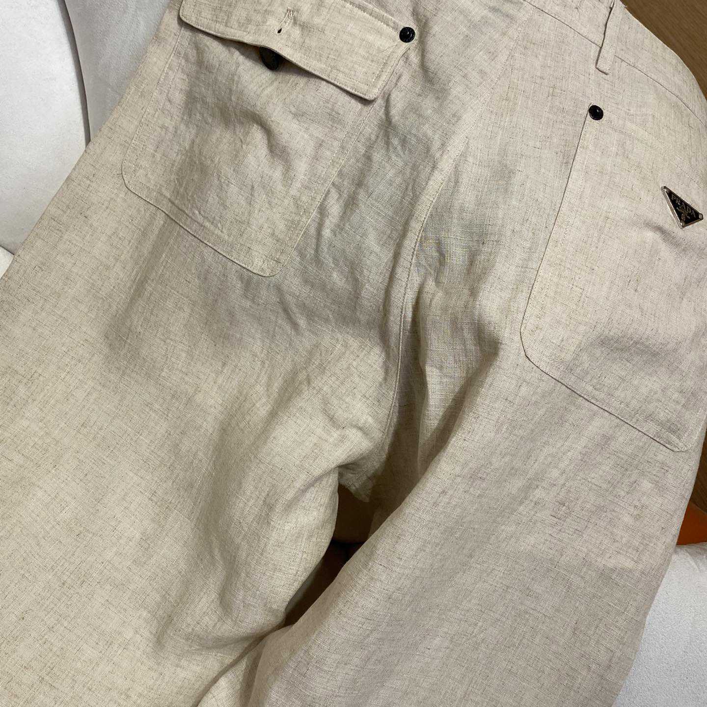 Prada Men's Linen Pants - FashionPlug