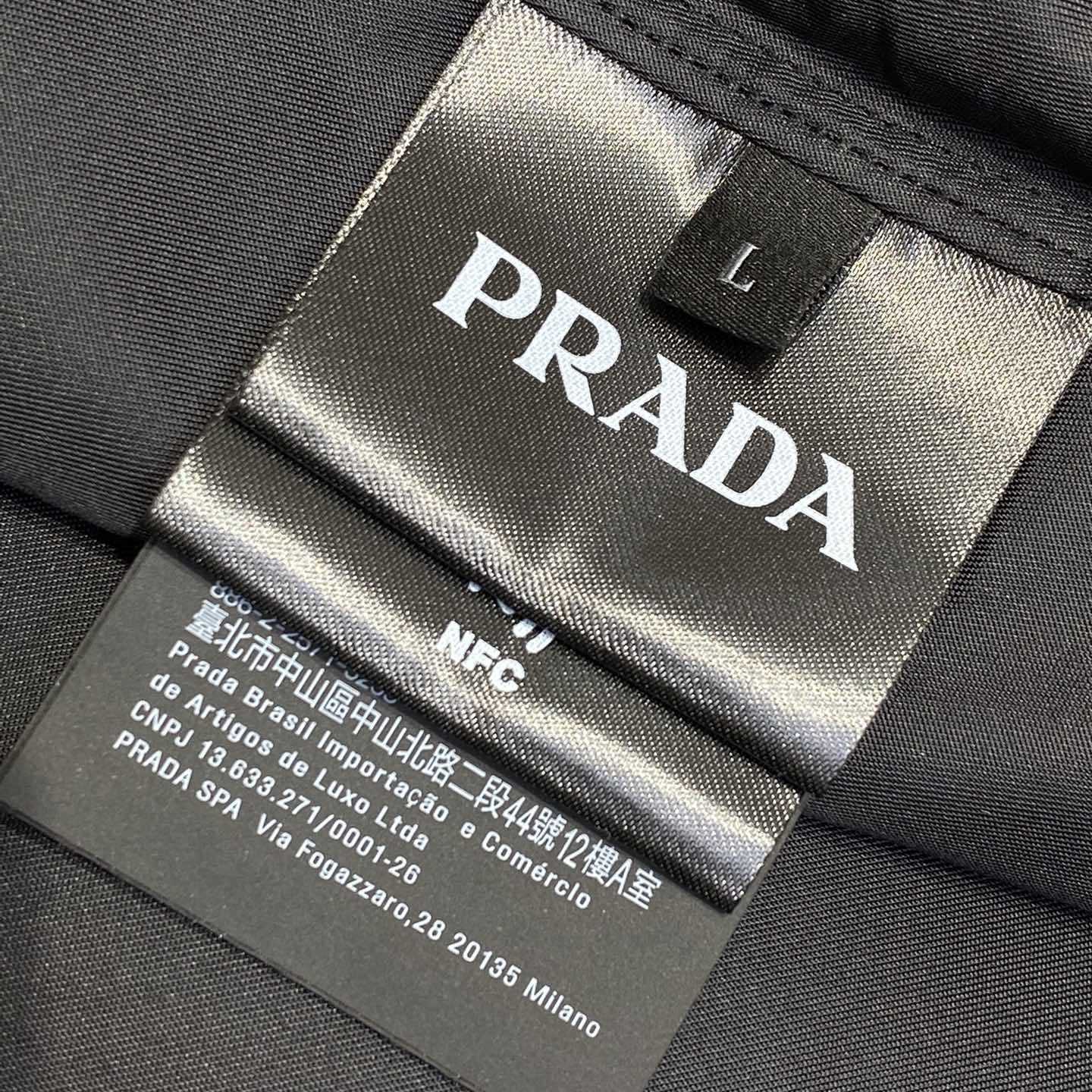 Prada Black Re-nylon Short-sleeved Shirt  - FashionPlug