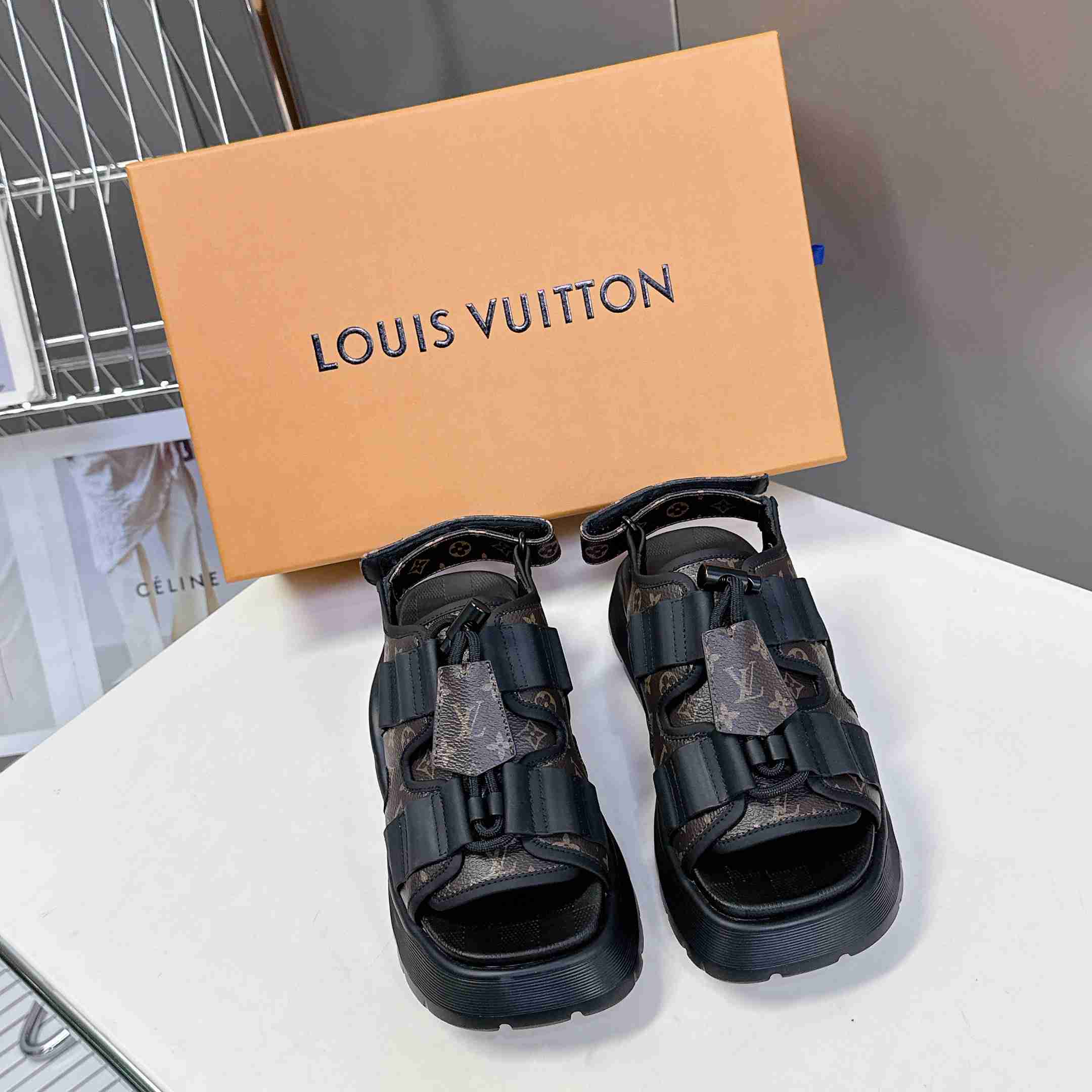 Louis Vuitton Chameleon Platform Sandal   1AHOAG - FashionPlug