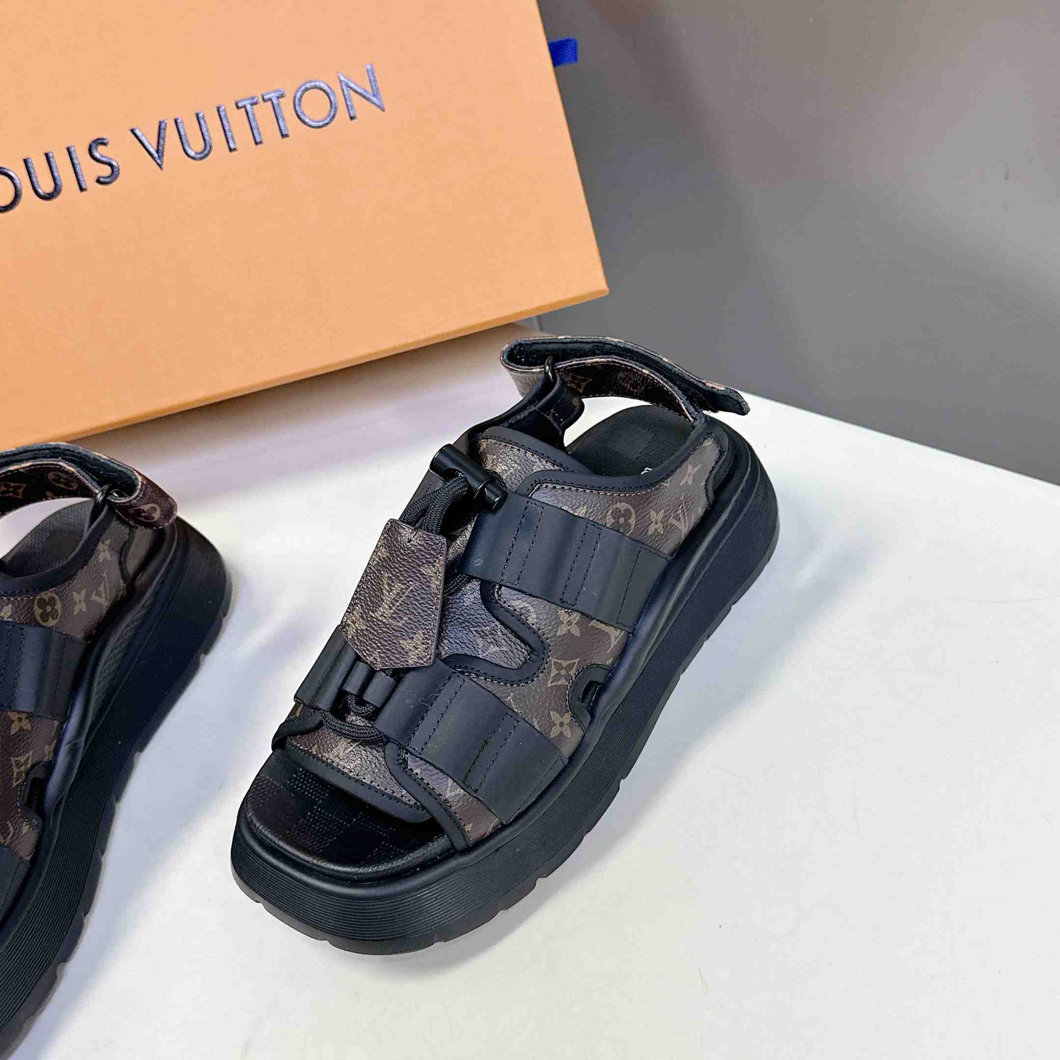 Louis Vuitton Chameleon Platform Sandal   1AHOAG - FashionPlug