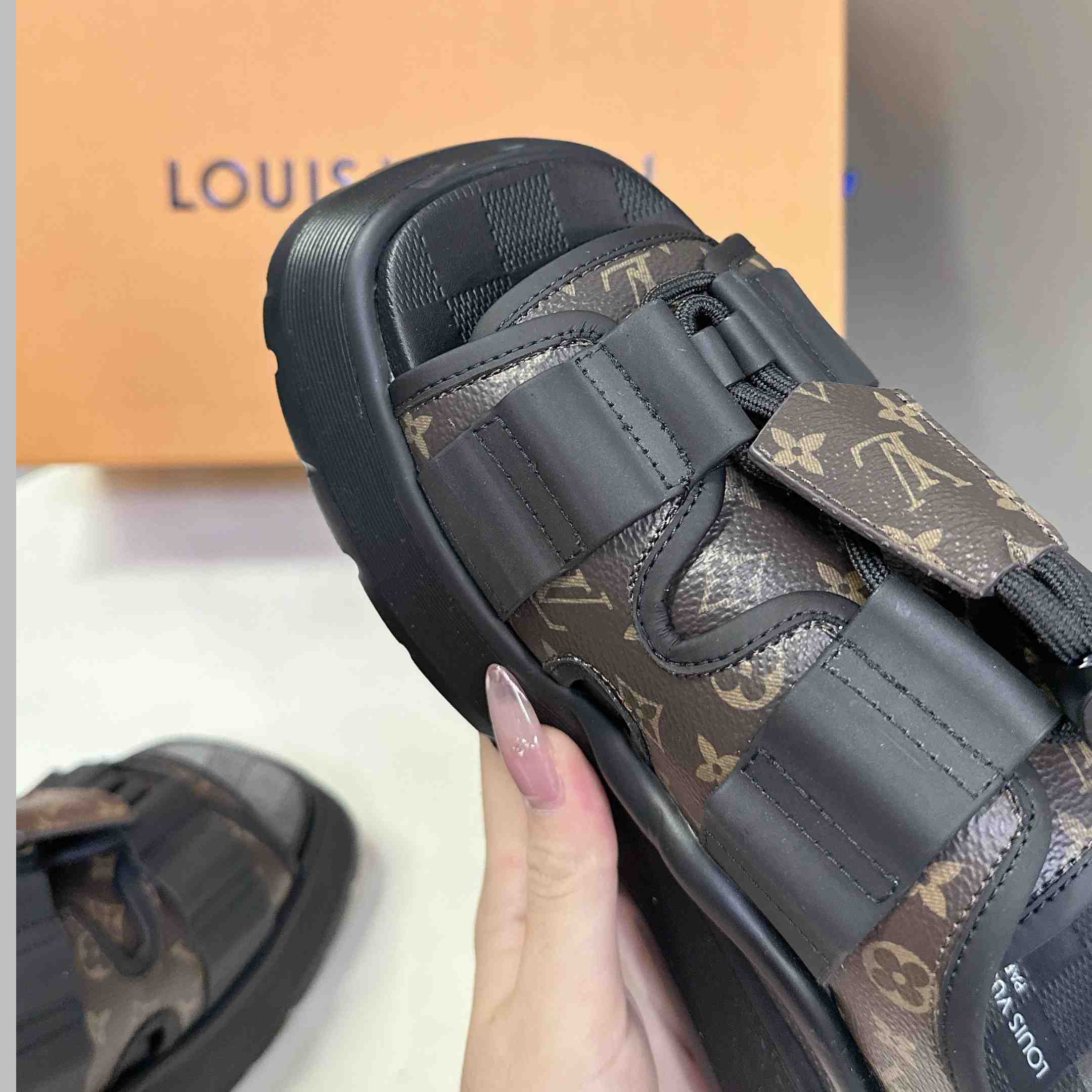 Louis Vuitton Chameleon Platform Sandal   1AHOAG - FashionPlug