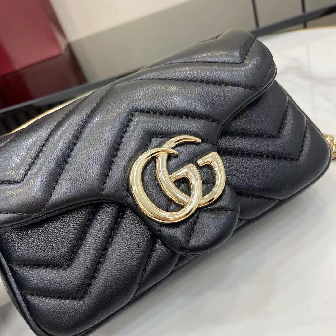 Gucci GG Marmont Mini Shoulder Bag - FashionPlug