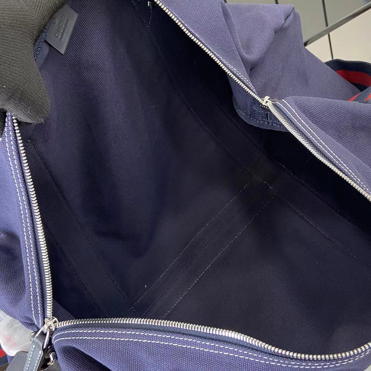 Gucci Large Printed Canvas Duffle Bag - FashionPlug