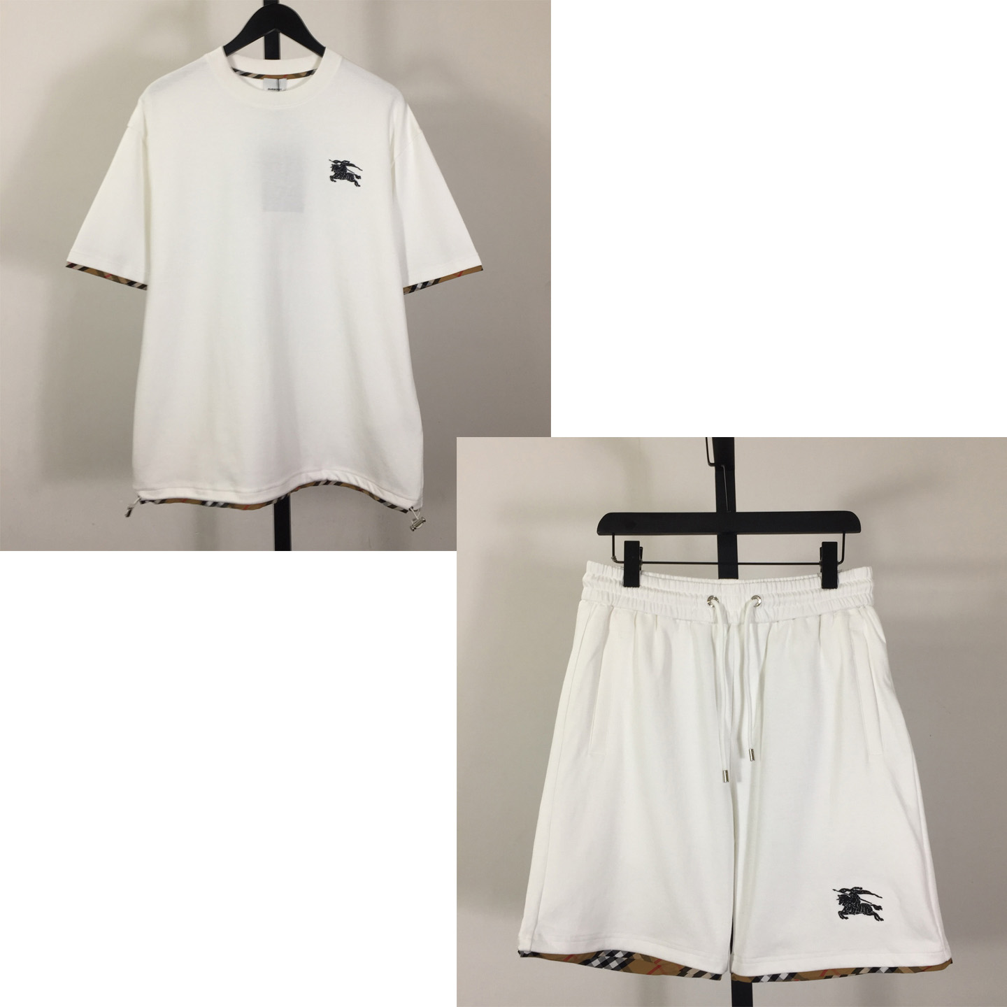 Burberry Cotton Tee And Short - FashionPlug