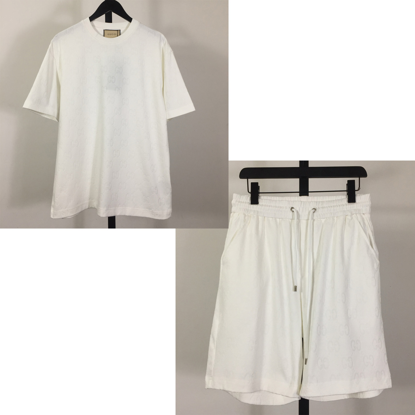 Gucci GG Cotton Tee And Short - FashionPlug