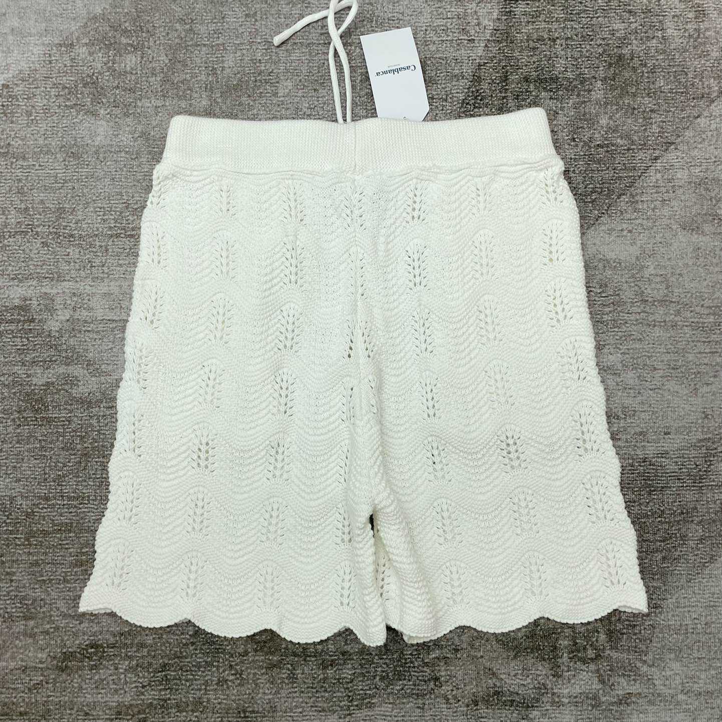 Casablanca Wave Crochet Shorts   D0034 - FashionPlug