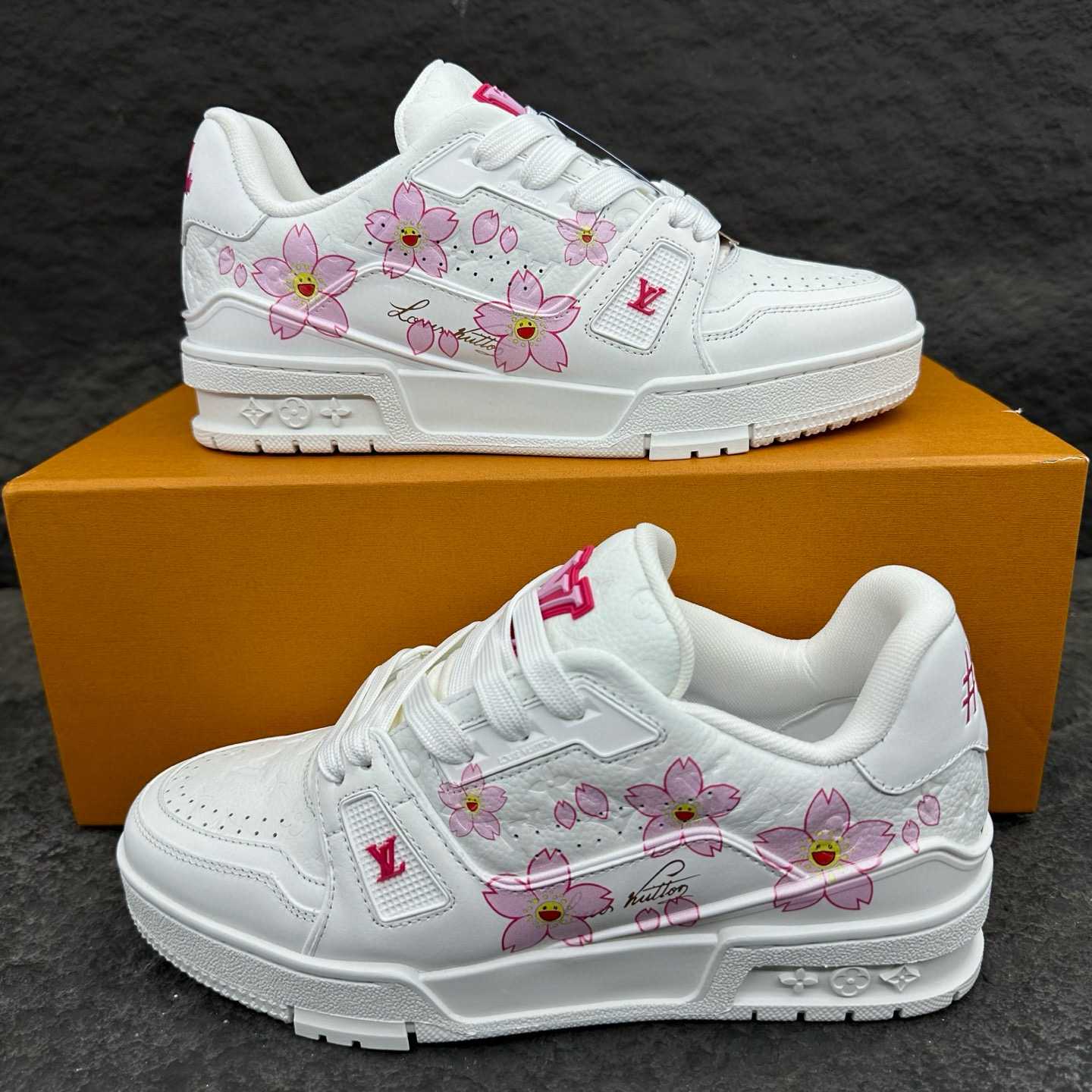 Louis Vuitton LV x TM LV Trainer Sneaker   1AGZEJ - FashionPlug