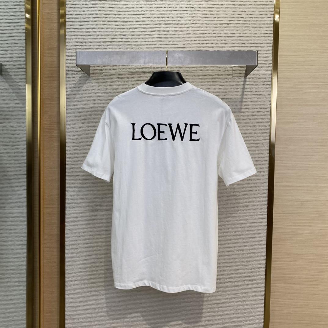 Loewe Loose Fit T-shirt In Cotton - FashionPlug
