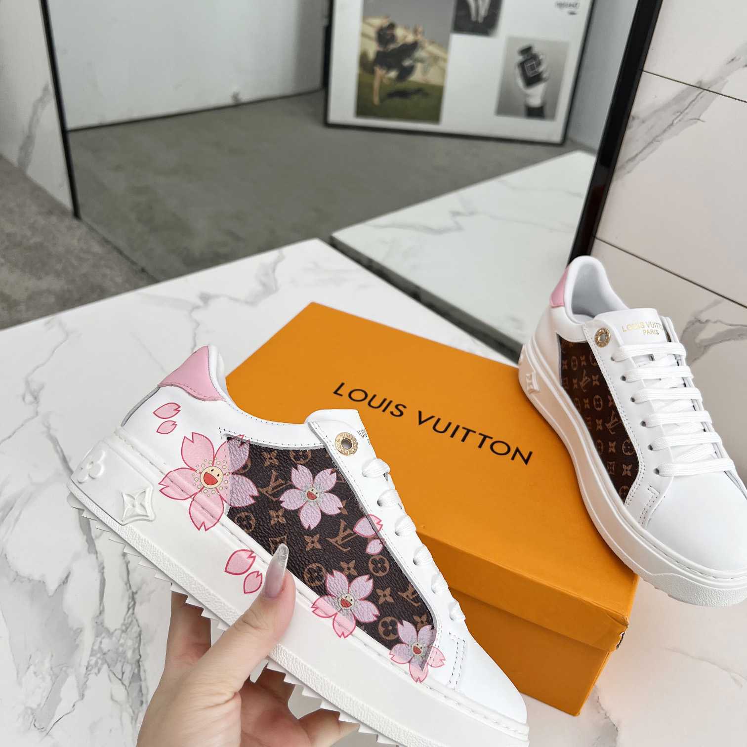 Louis Vuitton LV x TM Time Out Sneaker - FashionPlug