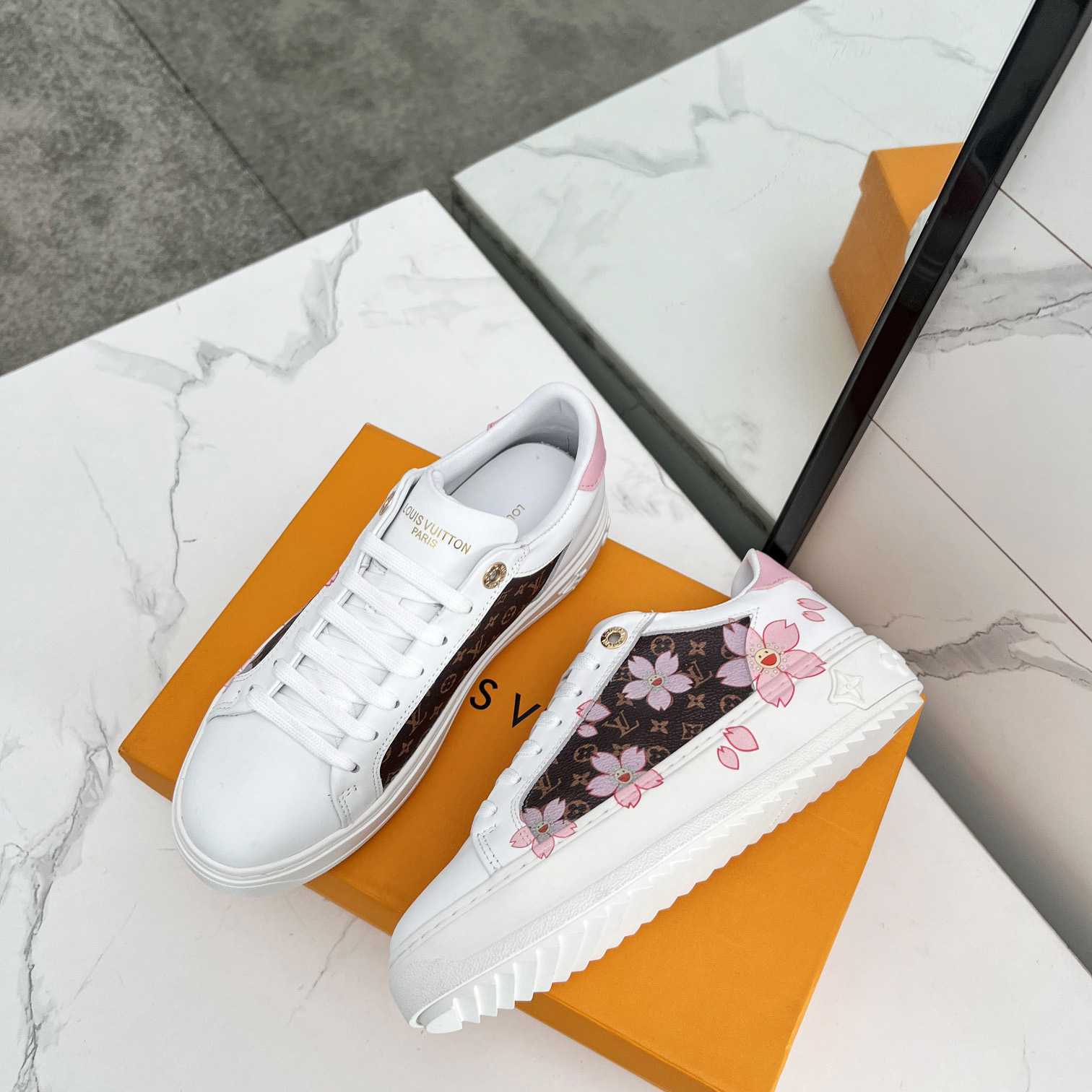 Louis Vuitton LV x TM Time Out Sneaker - FashionPlug