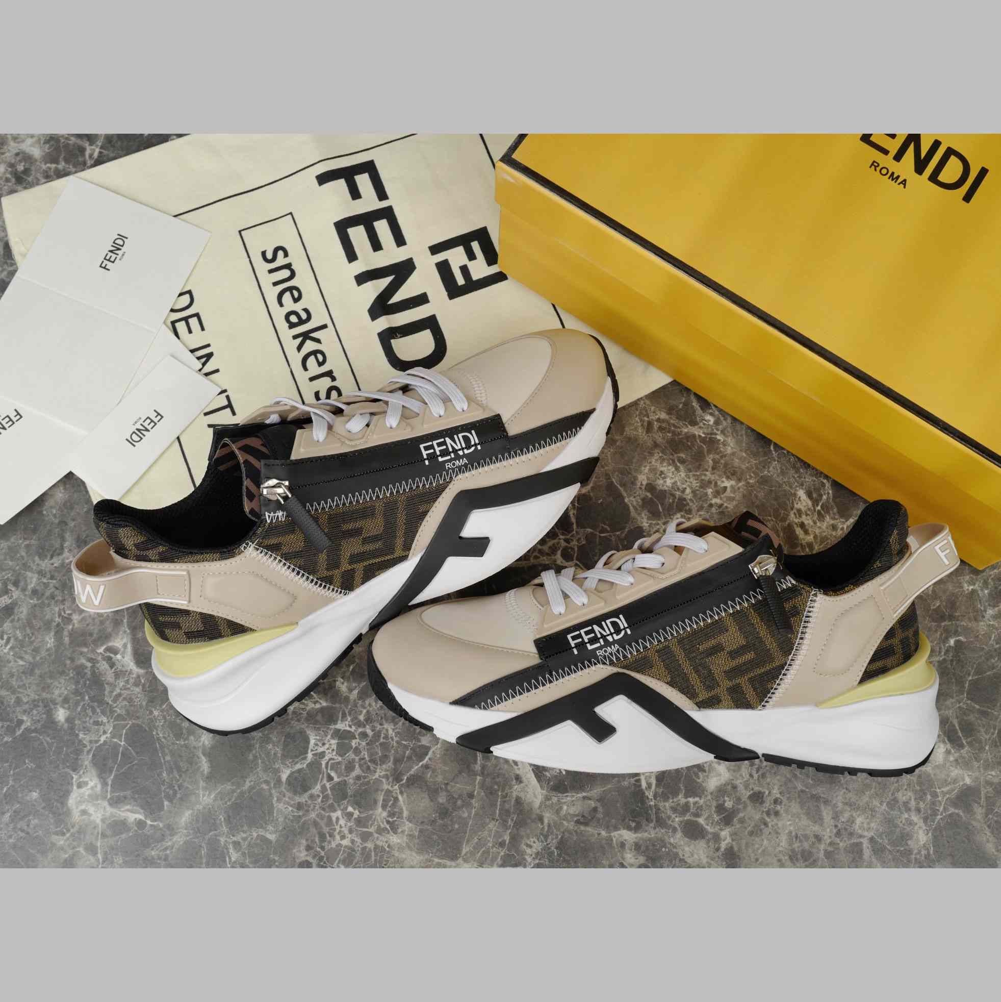 Fendi Flow Sneakers  - FashionPlug