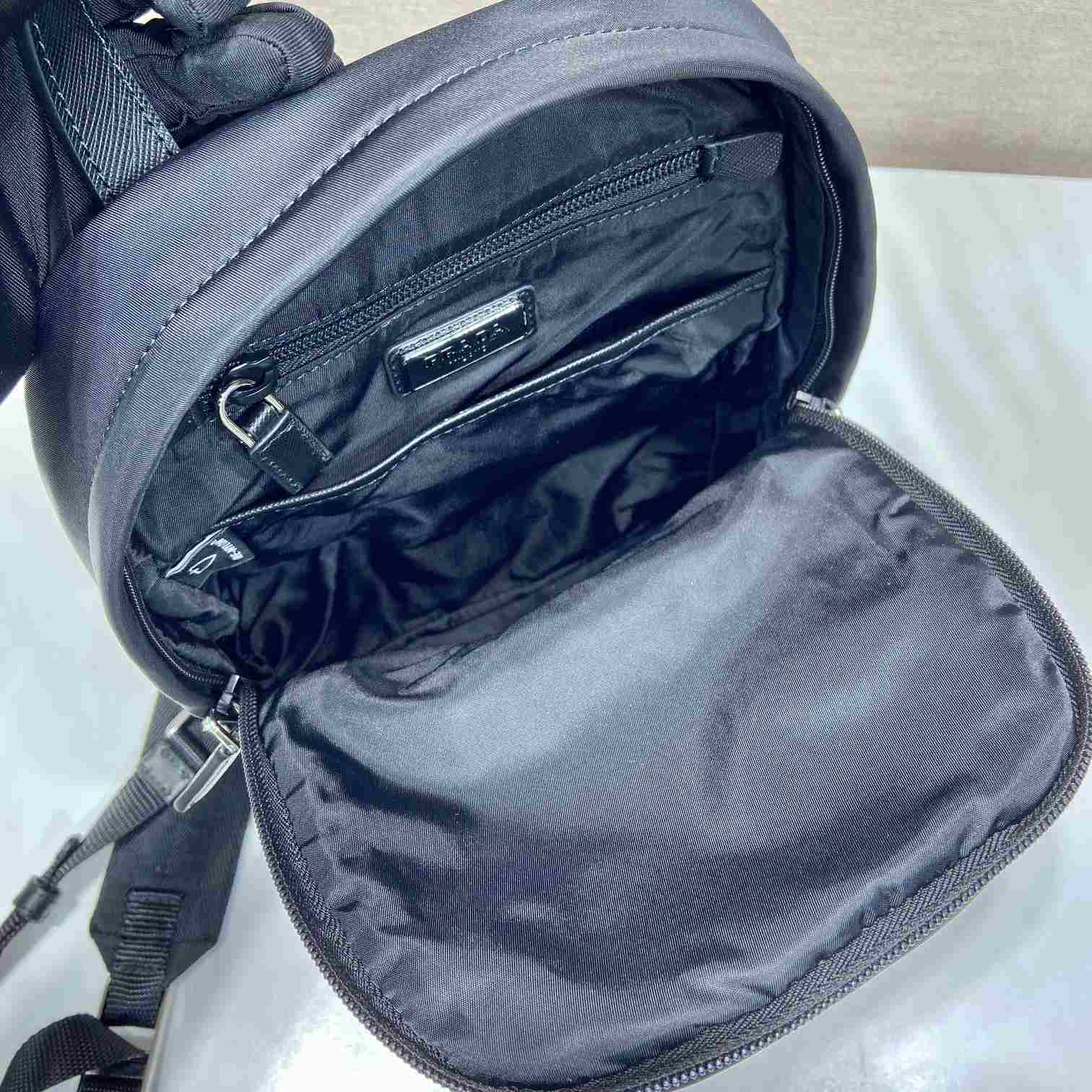 Prada Re-Nylon And Saffiano Leather Backpack   - FashionPlug