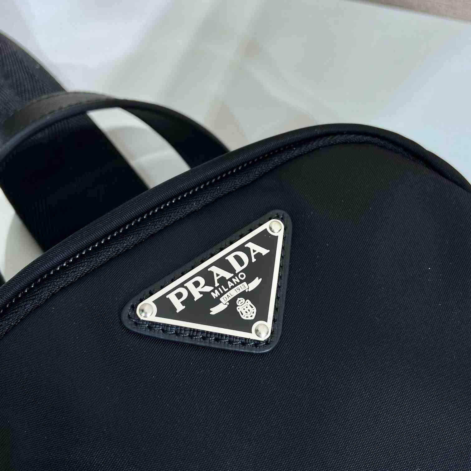 Prada Re-Nylon And Saffiano Leather Backpack   - FashionPlug