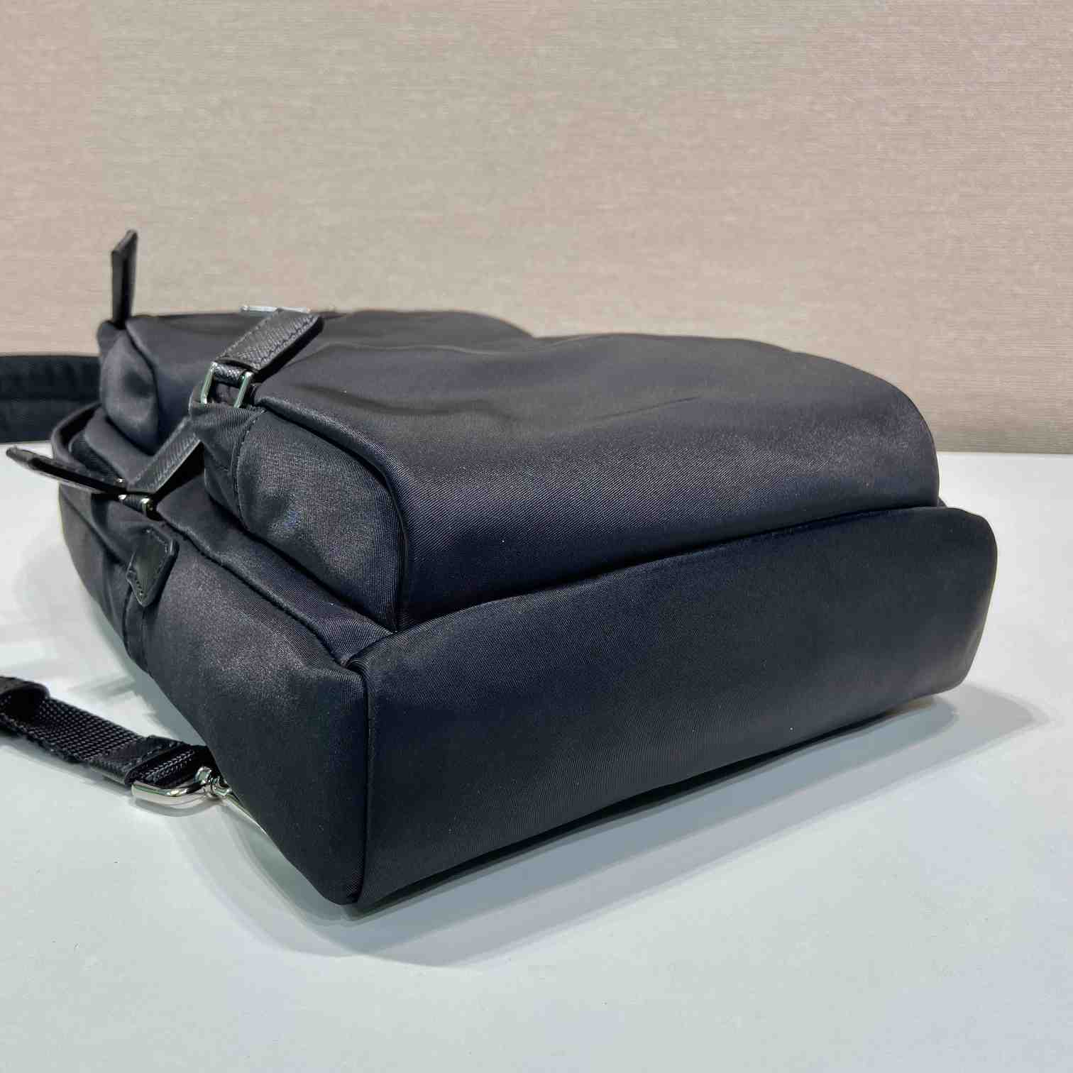 Prada Re-Nylon And Saffiano Leather Backpack   - FashionPlug
