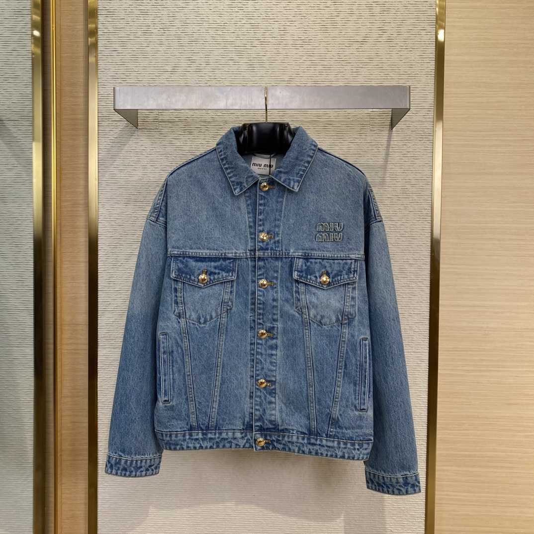 Miu Miu Denim Jacket - FashionPlug