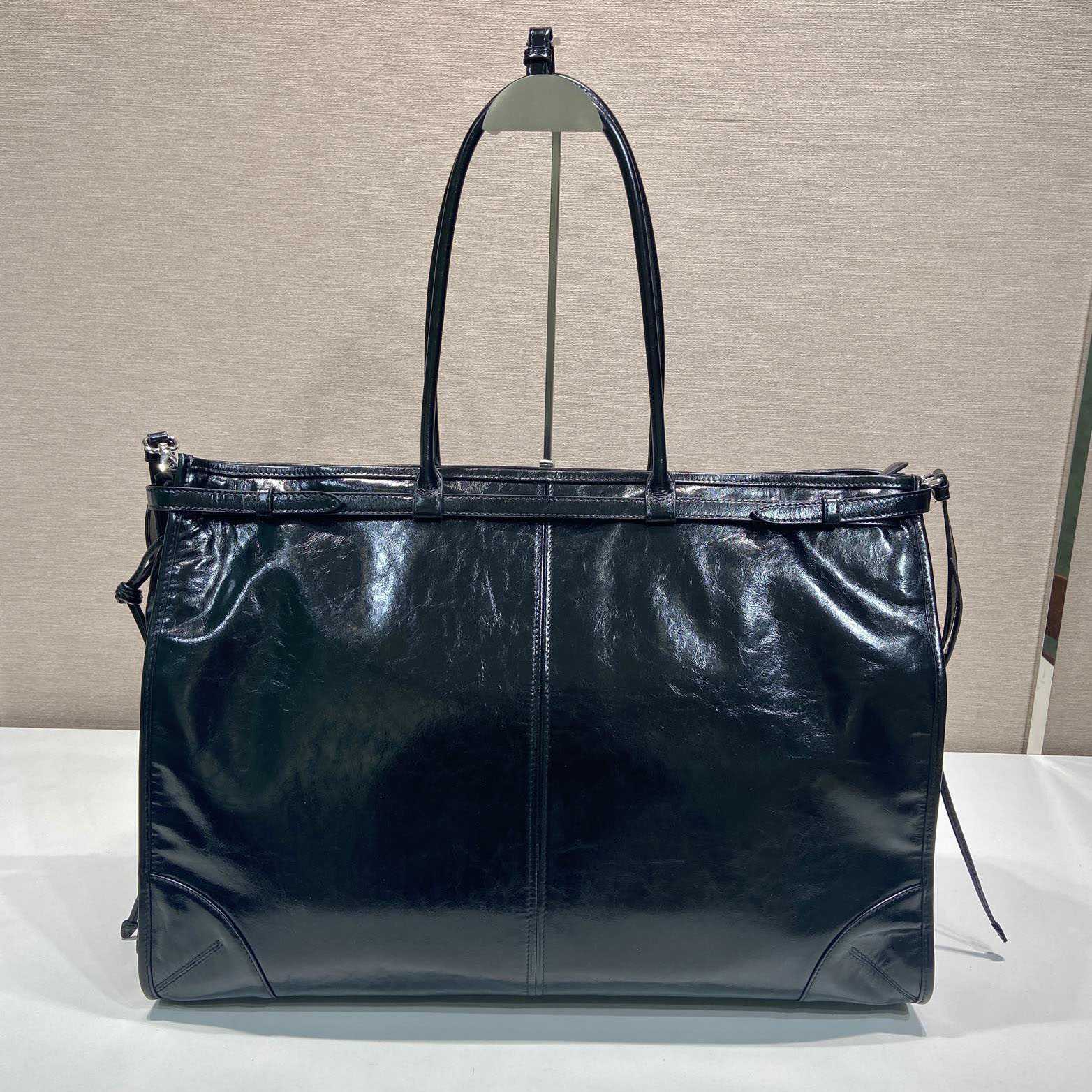 Prada Leather Tote Bag - FashionPlug